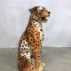 Vintage ceramic cheetah tiger keramische tijger Italian design