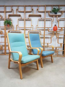 Vintage Danish design armchair highback lounge chair Hans Wegner