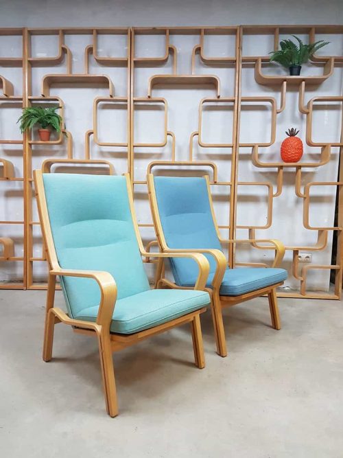 Vintage Danish design armchair highback lounge chair fauteuil Hans Wegner