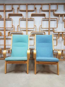 Hans Wegner vintage design fauteuil lounge chair midcentuy modern Deens lounge stoel