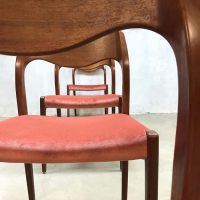 mid century modern dining chairs eetkamerstoelen Danish design Hans o Moller