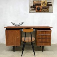 Vintage Dutch design writing desk bureau Cees Braakman Pastoe
