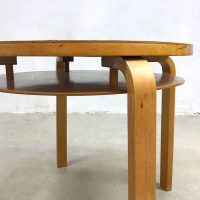 Vintage bentwood plywood side table coffee table Finnish design Alvar Aalto