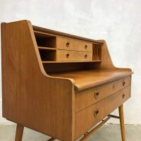 vintage midcentury modern desk sideboard bureau secretaire Danish design 4