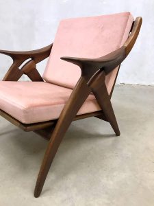 vintage Dutch design armchair fauteuil de knoop Gelder de Ster