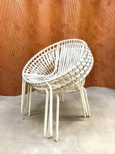 vintage wire chair metal industrial tuinstoel draadstoelen
