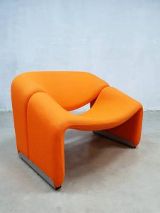 oranje groovy chair Artifort retro vintage design F598 easy chair Pierre Paulin