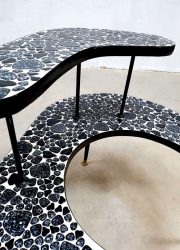 bohemian vintage tile table coffee table plant stand retro fifties vintage design