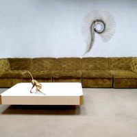 Midcentury modern modular sofa modulaire vintage design bank Laauser XXL