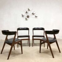 Vintage Danish design dining chairs Deense eetkamerstoelen