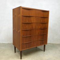 vintage midcentury modern cabinet Scandinavian Danish chest of drawers ladekast Deens