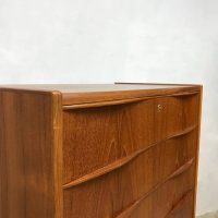 vintage midcentury modern cabinet teak Scandinavian Danish chest of drawers ladekast Deens