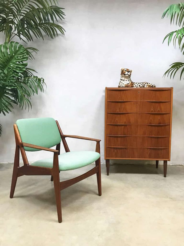 Vintage Danish design 'ellen' armchair lounge fauteuil Arne Vodder
