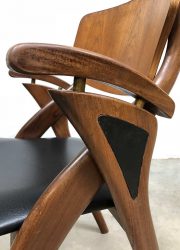 Vintage Danish Hovmand Olsen for Mogens Kold dinner chair dining chair eetkamer stoel midcentury modern design Deens