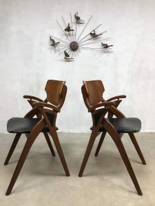 vintage dinner chair eetkamer stoel H. Olsen Mogen Kold Danish design fifties jaren 50