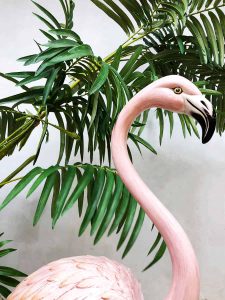 Italian design flamingo belle epoque style eclectic pink flamingo