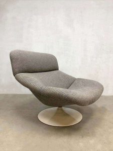 F518 Geoffrey Harcourt for Artifort lounge chair foot stool dutch design ploeg fabric
