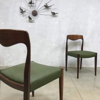 vintage Deense eetkamer stoel chair Niel O. Moller design