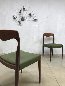 vintage Deense eetkamer stoel chair Niel O. Moller design