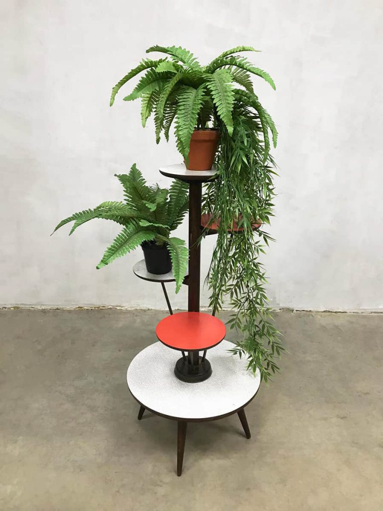 Vintage design fifties plant stand etagère retro plantentafel jaren 50