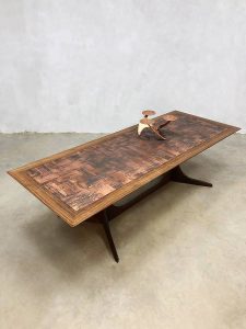 vintage design salontafel tafel table brutalist eclectic style