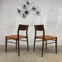 vintage tuigleren eetkamerstoelen leather dinner chairs dining chairs design