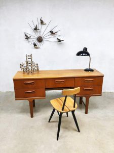 Mid-century vintage desk sideboard side table bureau Victor Wilkins G-plan