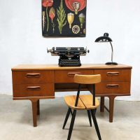 Mid-century vintage writing desk sideboard side table bureau Victor Wilkins G-plan