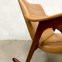 Midcentury design rocking chair schommelstoel Webe Louis van Teeffelen