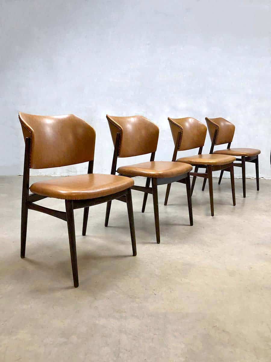 Opera Vervallen test Vintage dining chairs Danish style seventies eetkamerstoelen Deense stijl |  Bestwelhip