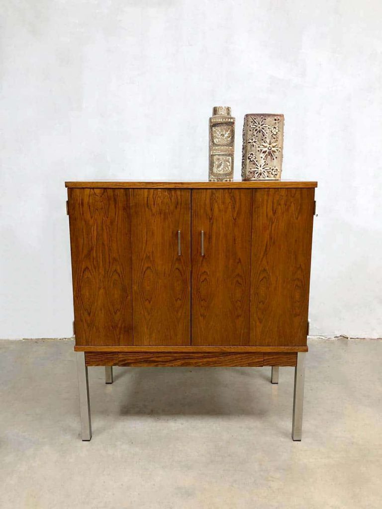Vintage design storage cabinet minimalism rosewood kast
