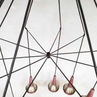 vintage deense hanglamp industrieel minimalism design lamp jaren 60