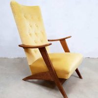 vintage design armchair lounge chair fauteuil sixties teak schaarpoot