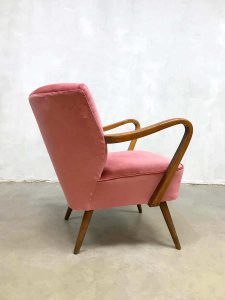 fifties sixties armchair cocktail chair expo chair pink velvet