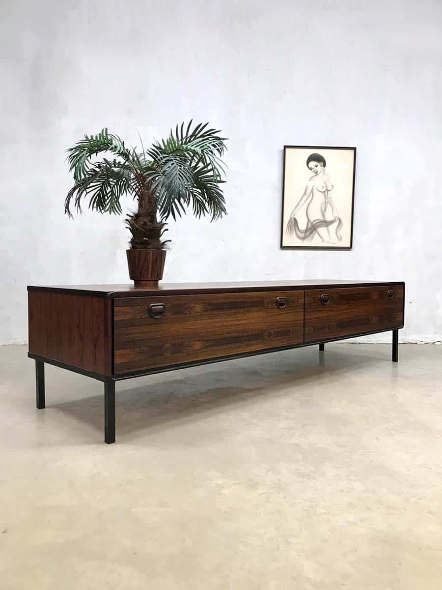 Anoi zeker Top Vintage design rosewood palissander lowboard cabinet dressoir XXL |  Bestwelhip
