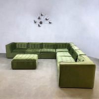 Vintage design modular sofa elementen bank luxury green XXL