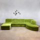 green lounge sofa modular velvet Lausser Desede style vintage design