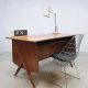 Midcentury modern Danish desk Z-legs vintage Deens design bureau