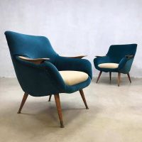 Deense vintage design stoelen lounge chairs Danish Scandinavian design