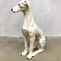 Italiaanse jachthond keramiek design, vintage ceramic hunting dog Italy design midcentury modern art