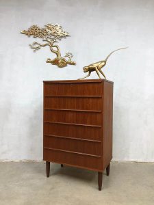 midcentury design cabinet chest of drawers Scandinavian Danish ladekast wandkast