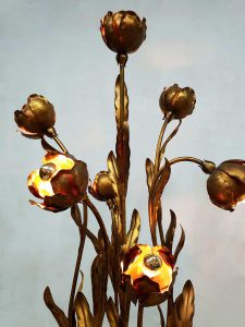 vintage design floorlamp midcentury modern flower lamp dubai style hollywood recency style