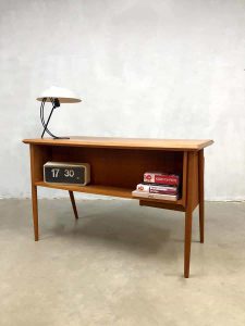 Danish midcentury design desk Deens vintage teak bureau Tibergaard