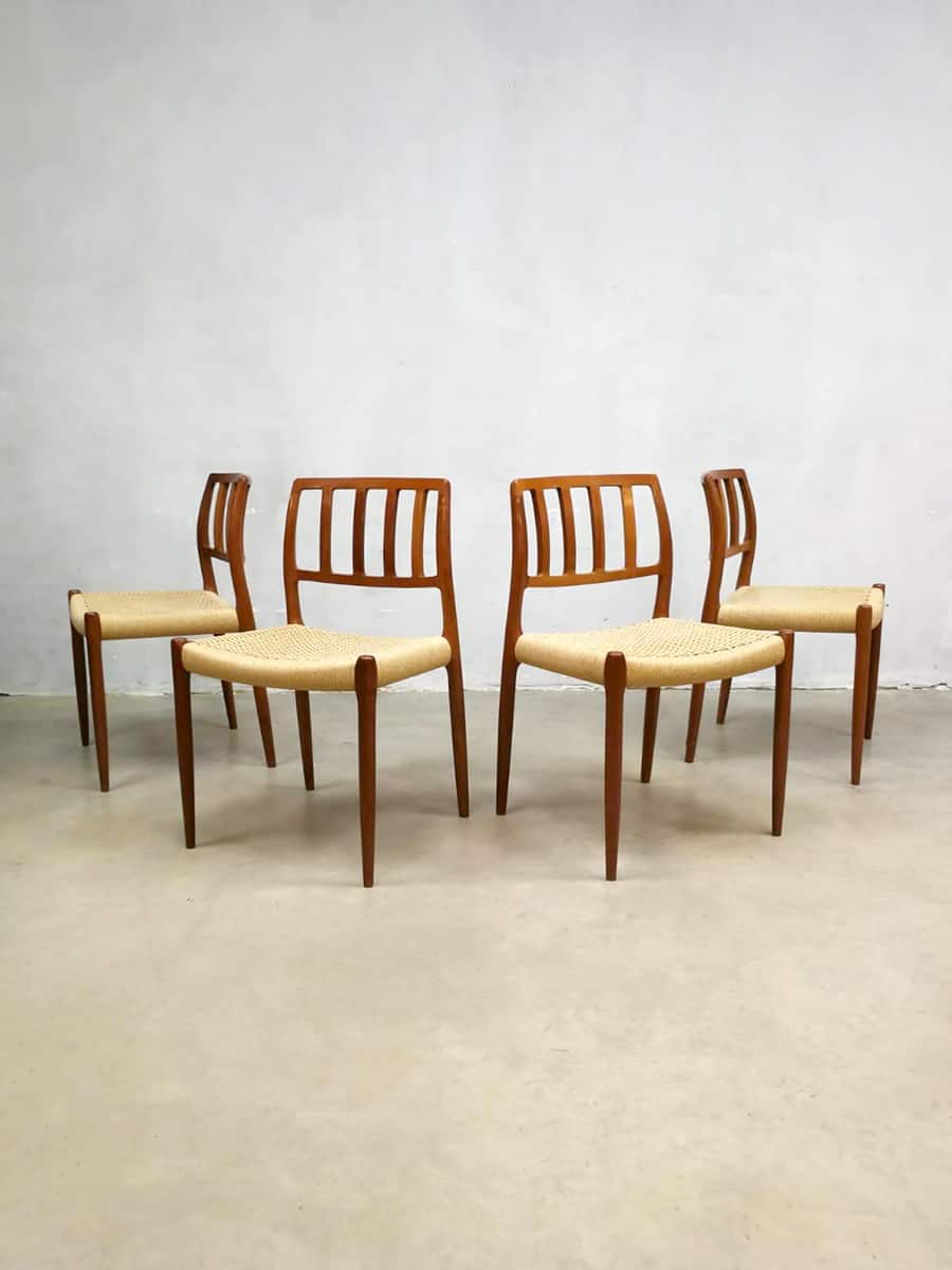 Vintage Dining Chairs Eetkamer Stoelen Niels Moller J L Mollers Model