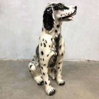 Vintage dog sculpture statue hond Dalmatiër decoratief Engelse setter