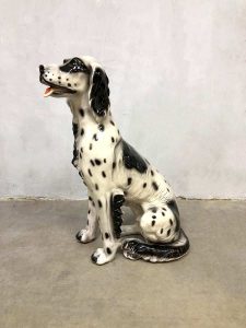 Vintage dog sculpture statue hond Engelse setter deco