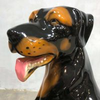 vintage dog statue figurine sculpture hond