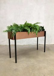 Vintage design copper plant stand plantenbak plantenstandaard 'Glamour'