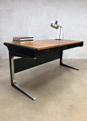 Midcentury modern office desk vintage bureau Osvaldo Borsani Tecno