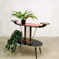 vintage retro plantentafel bijzettafel jaren 50 60 design